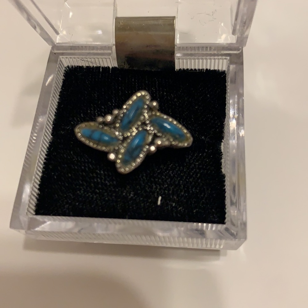 Stunning silver lapis ring - Picture 2 of 4